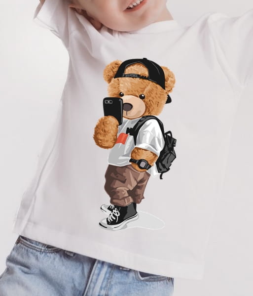 KOSZULKA - dla chłopca z misiem