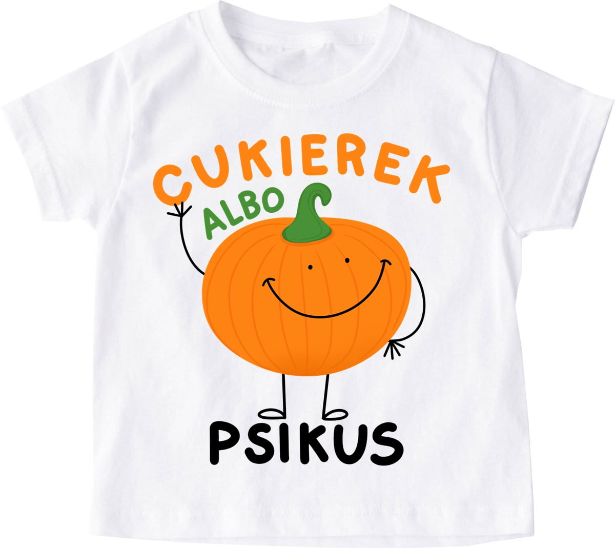 koszulka na dzień dyni - CUKIEREK ALBO PSIKUS
