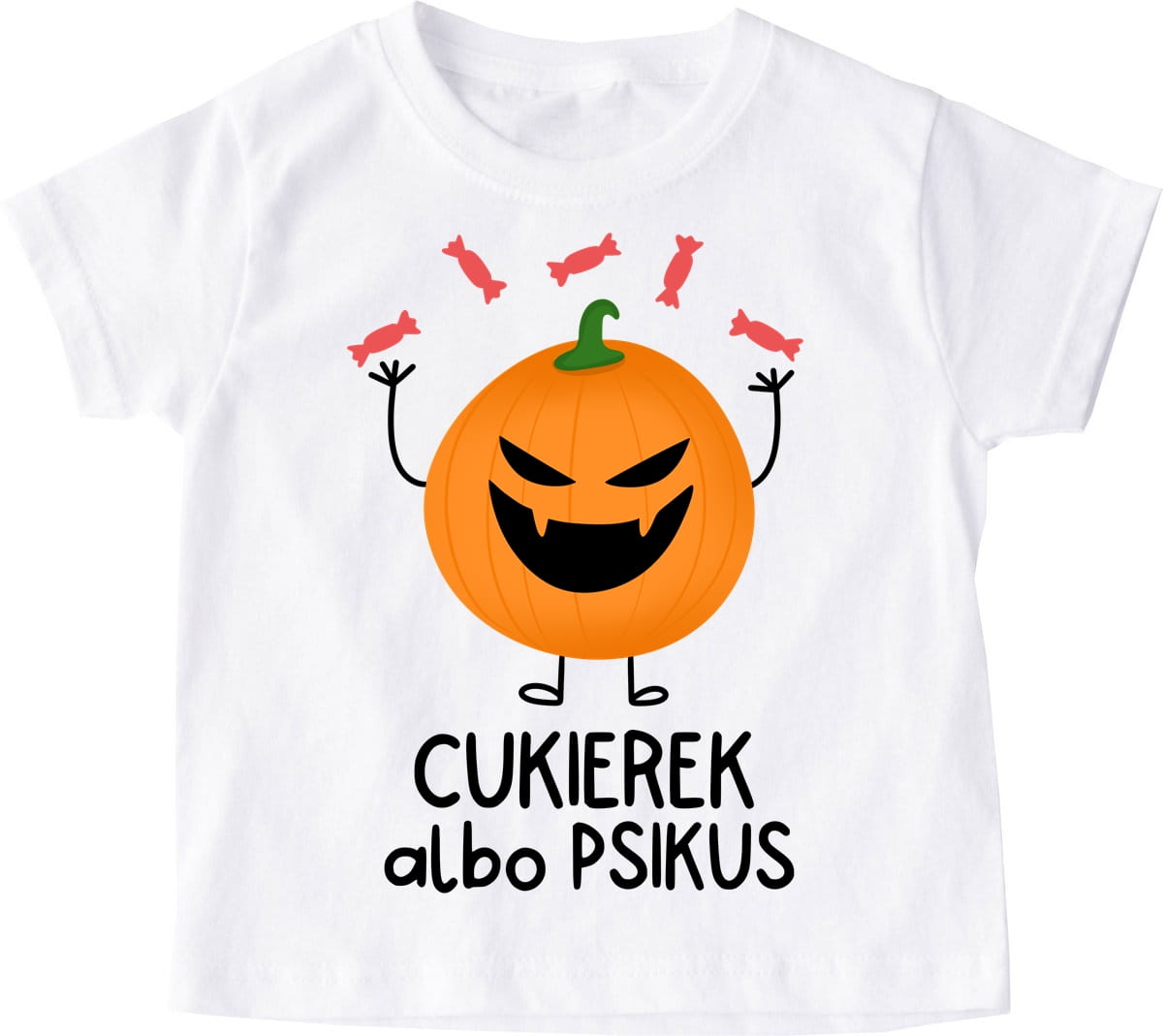 koszulka na dzień dyni - CUKIEREK ALBO PSIKUS