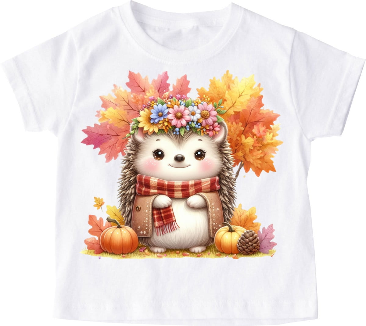 Koszulka z jeżem dla dziewczynki - wzór jeż65