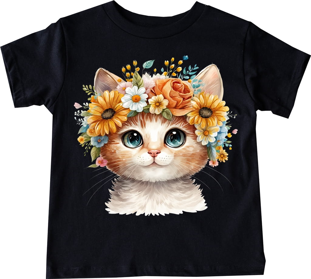 Koszulki z kotem dla dziewczynki - kotek3