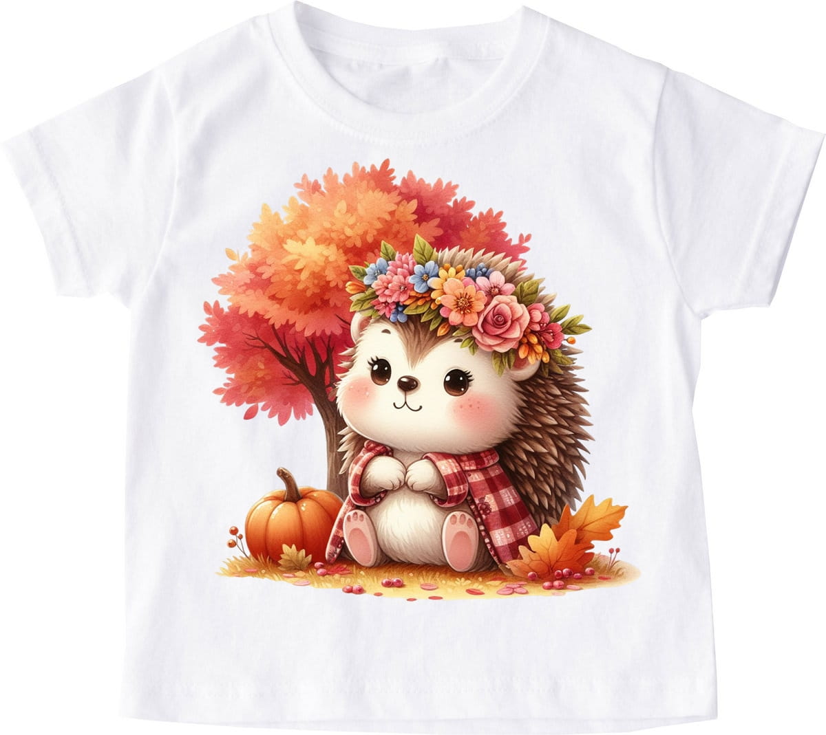 Koszulka z jeżem dla dziewczynki - wzór jeż77