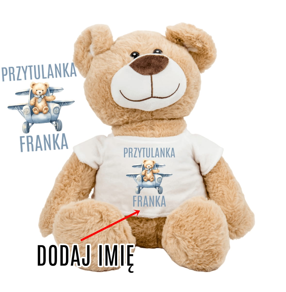 Miś z imieniem na prezent - przytulanka