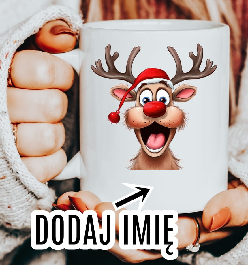 Kubki na mikołajki z imieniem na prezent mikołajkowy