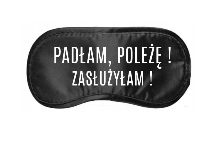 ŚMIESZNA OPASKA DO SPANIA