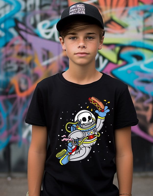 koszulka dla chłopca astronauta