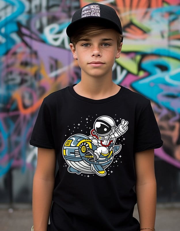koszulka dla chłopca z astronautą