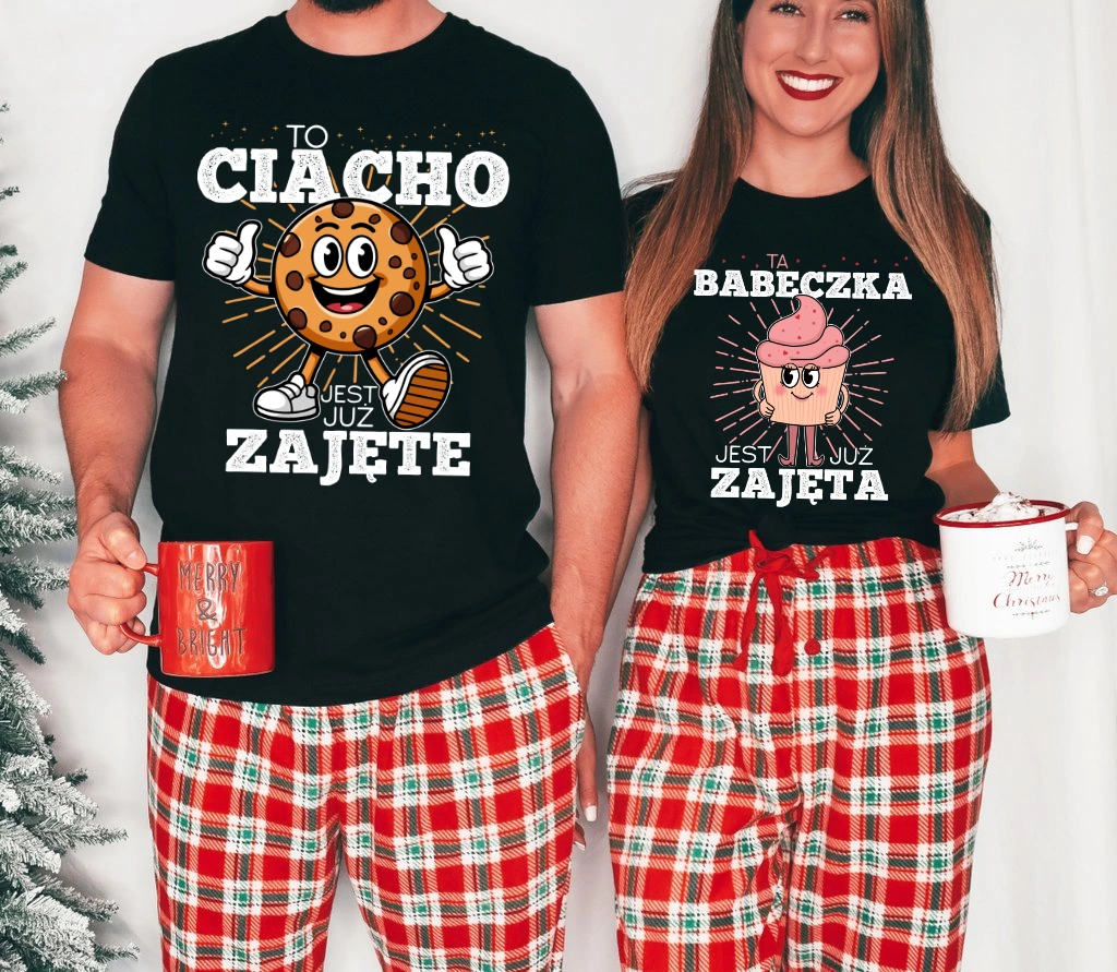ZESTAW KOSZULEK DLA PARY NA WALENTYNKI - to ciacho jest już zajęte, ta babeczka jest już zajęta