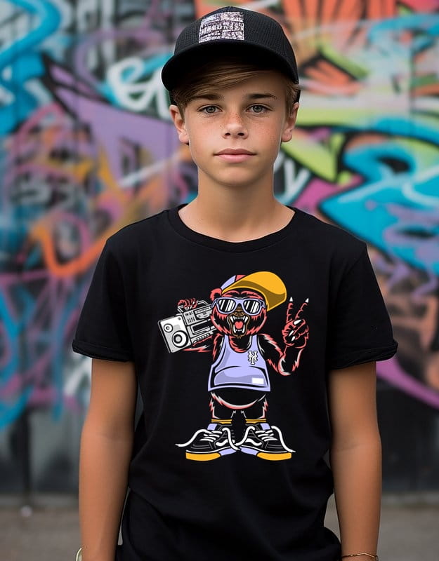 koszulka dla chłopca z miśkiem