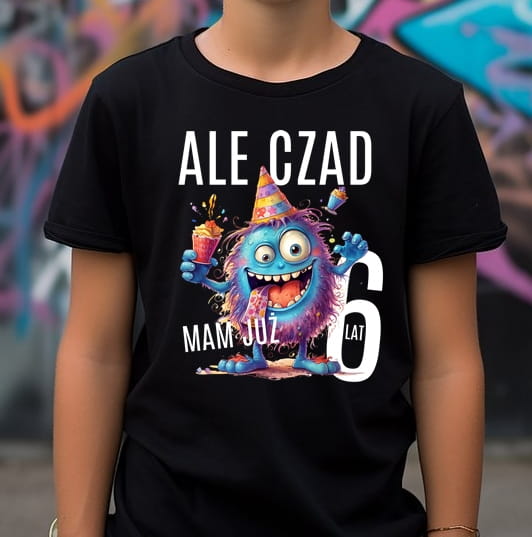 koszulka na 6 urodziny dla chłopca