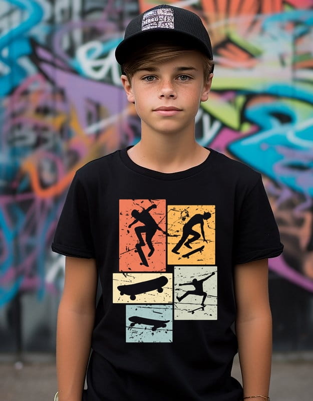 koszulka dla syna jeżdżącego na desce