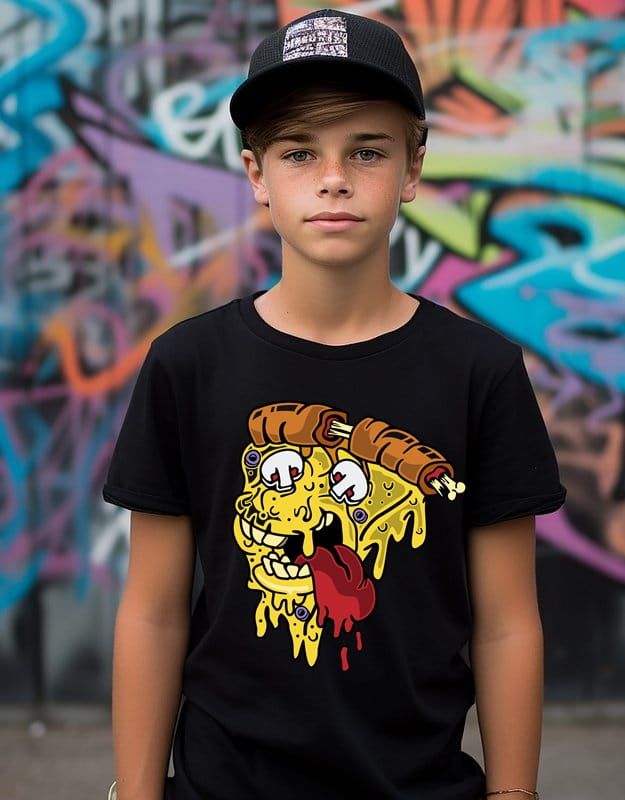 koszulka z pizzą dla chłopca