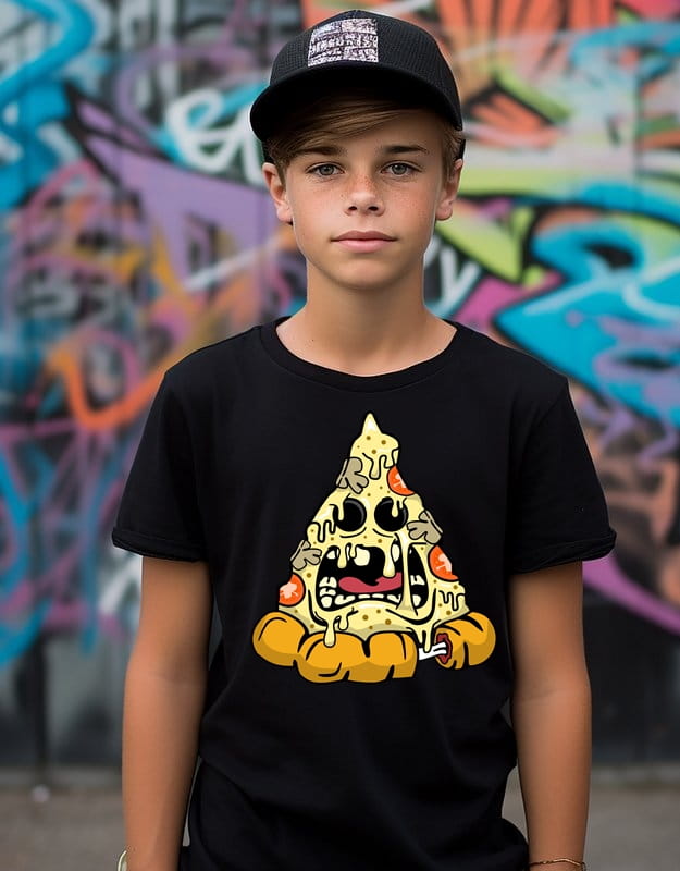 koszulka z pizzą dla chłopca