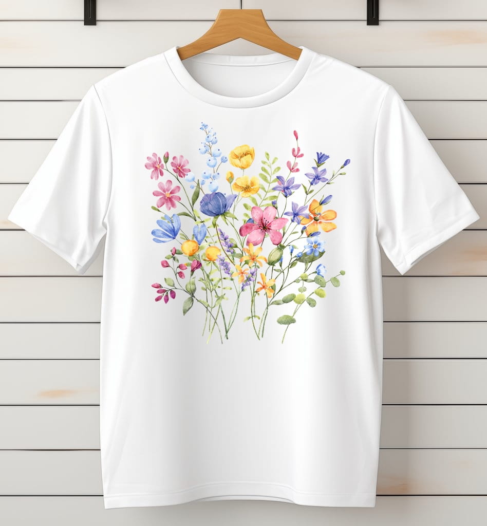 Koszulka damska z nadrukiem KWIAT2