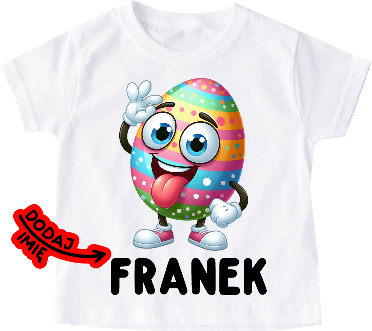 Koszulka z imieniem dla dziecka na Wielkanoc