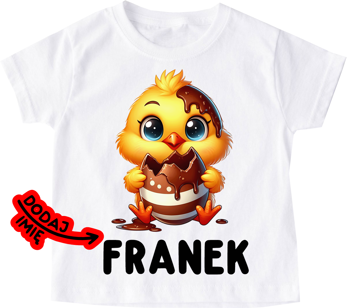 Koszulka z imieniem dla dziecka na Wielkanoc