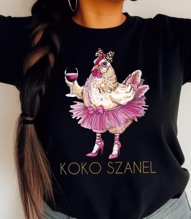 Koszulka damska z kura KOKO