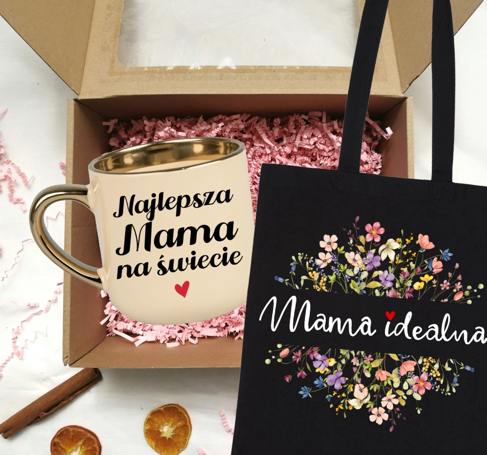 Zestaw prezentowy dla Mamy na Dzień Mamy - z torbą mama idealna