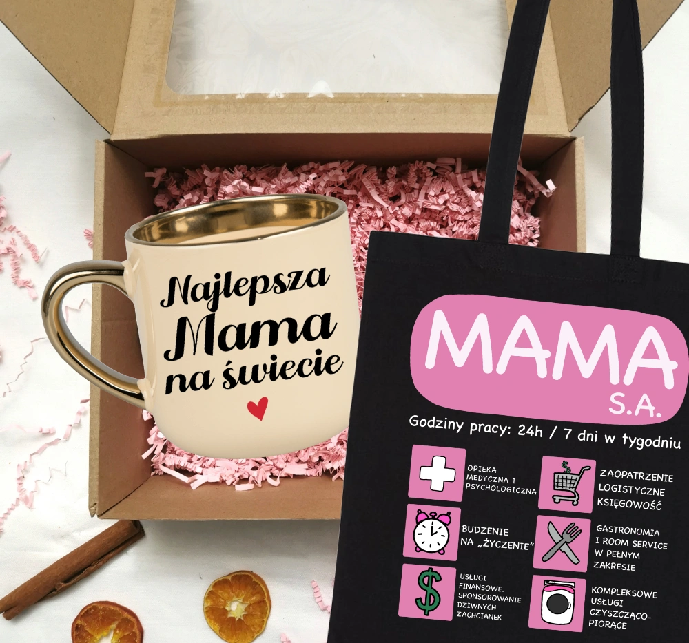 Zestaw prezentowy dla Mamy na Dzień Mamy - z torbą mama