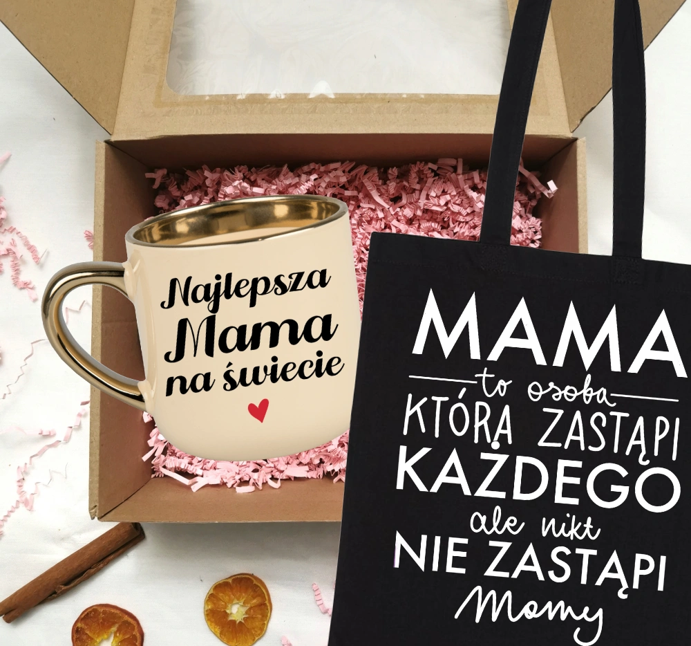 Zestaw prezentowy dla Mamy na Dzień Mamy - MAMA TO OSOBA KTÓRA ZASTĄPI KAŻDEGO
