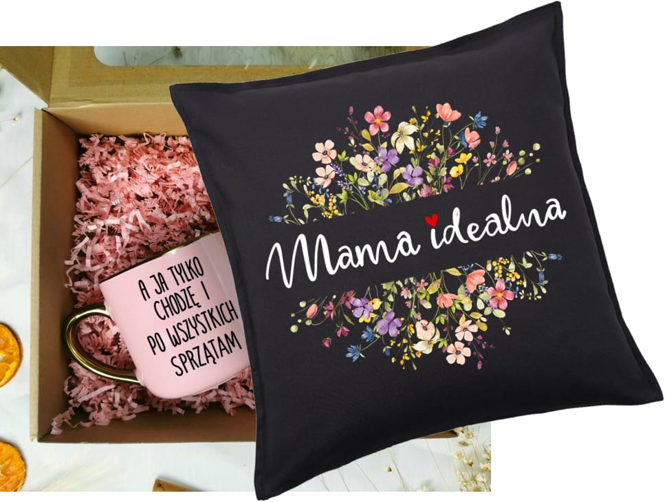 Zestaw prezentowy dla mamy - Kubek oraz Poduszka