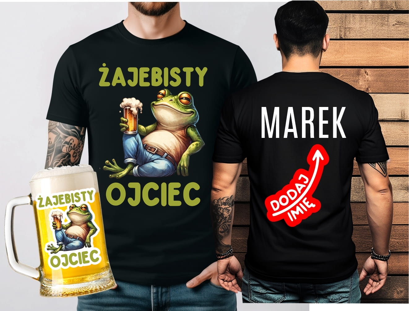 Koszulka dla Taty - ŻAJEBISTY OJCIEC oraz kufel ŻAJEBISTY OJCIEC