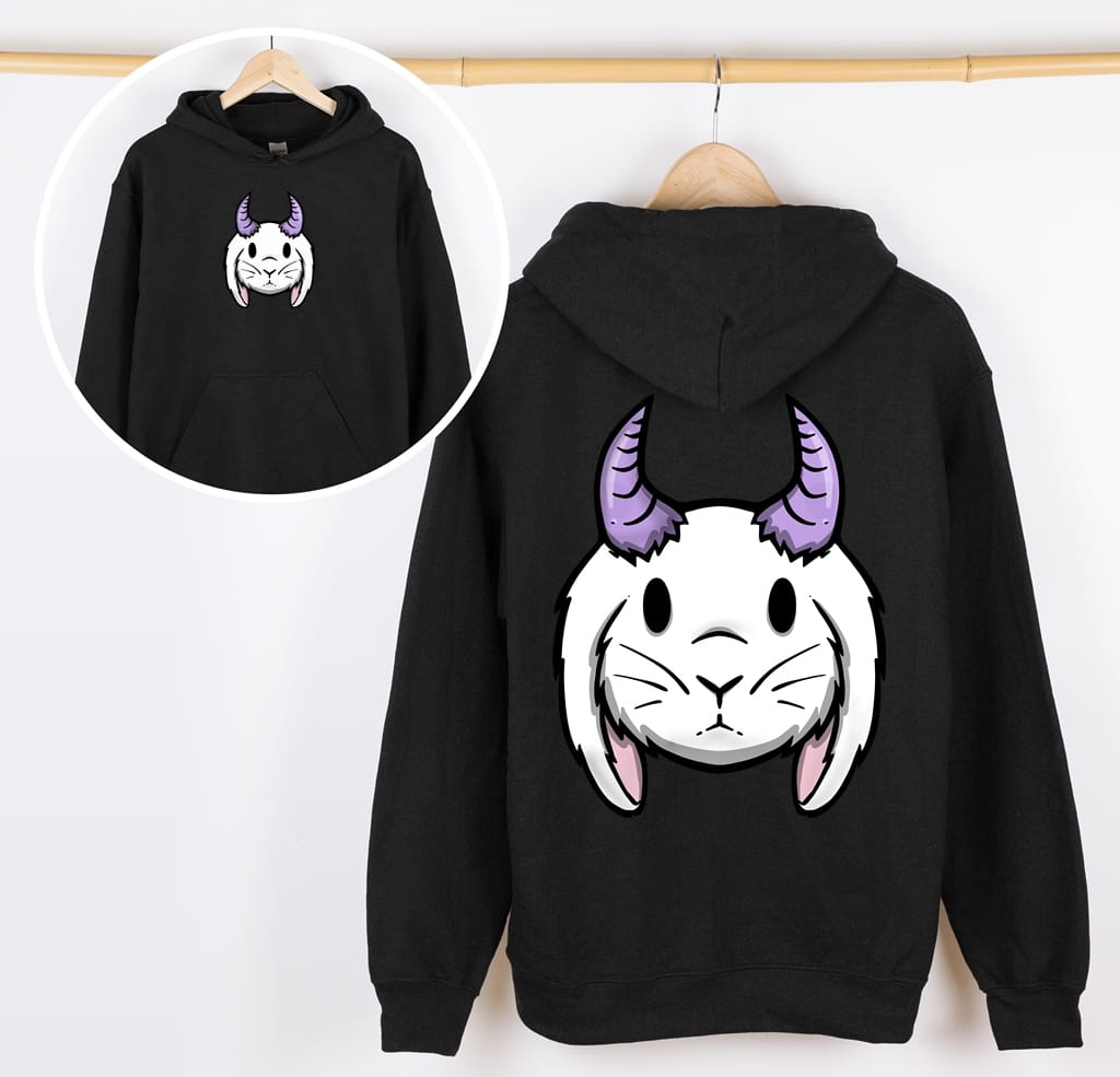 CZARNA Bluza z kapturem dla dziewczynki