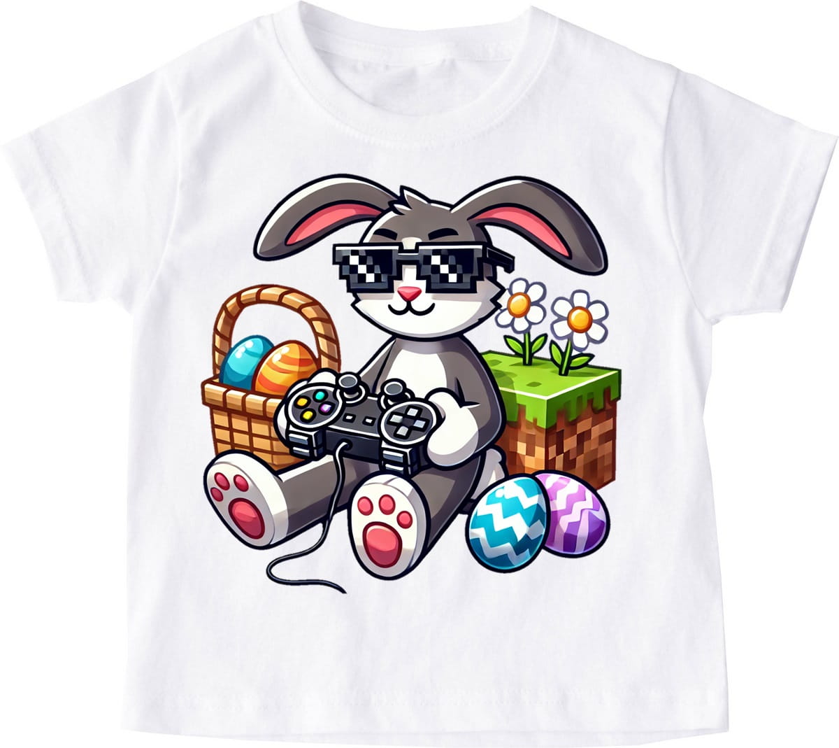 Koszulka dla chłopczyka na Wielkanoc z zajączkiem