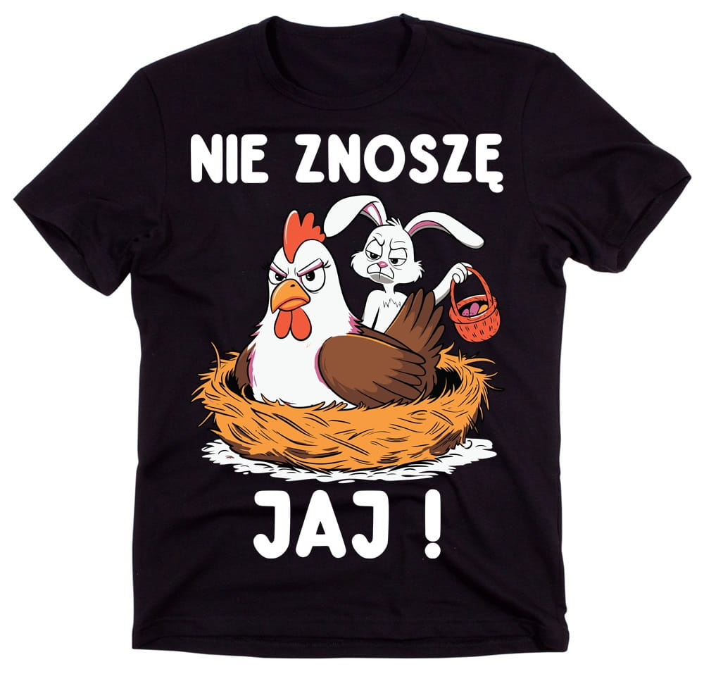 ŚMIESZNA KOSZULKA NA WIELKANOC NIE ZNOSZE JAJ