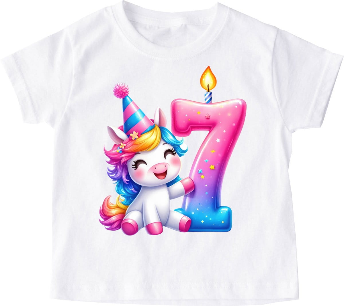 Koszulka na 7 urodziny dla dziewczynki