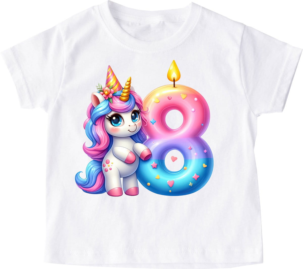 Koszulka na 8 urodziny dla dziewczynki