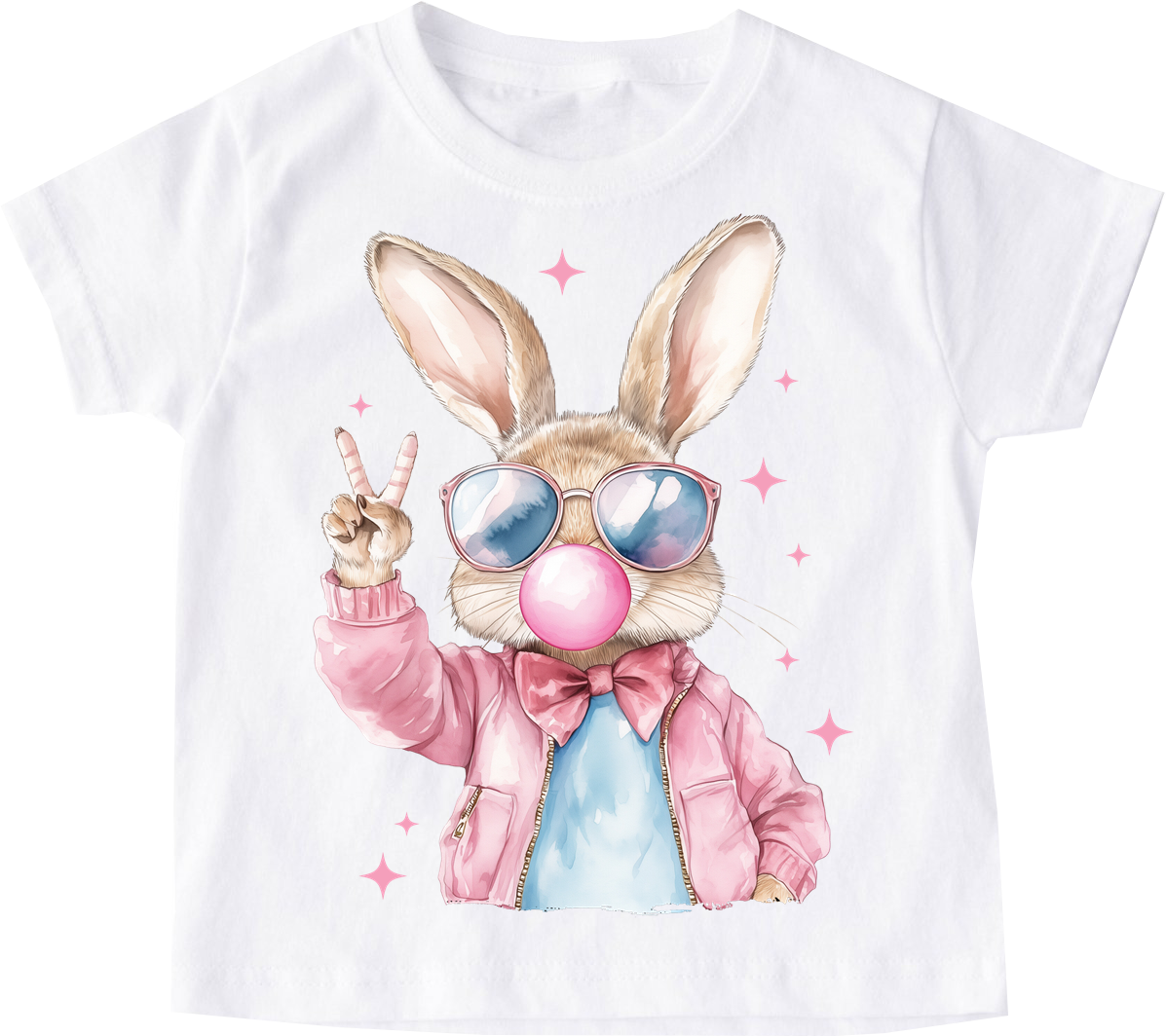 Koszulka z zajączkiem dla dziewczynki - wzór bunny42
