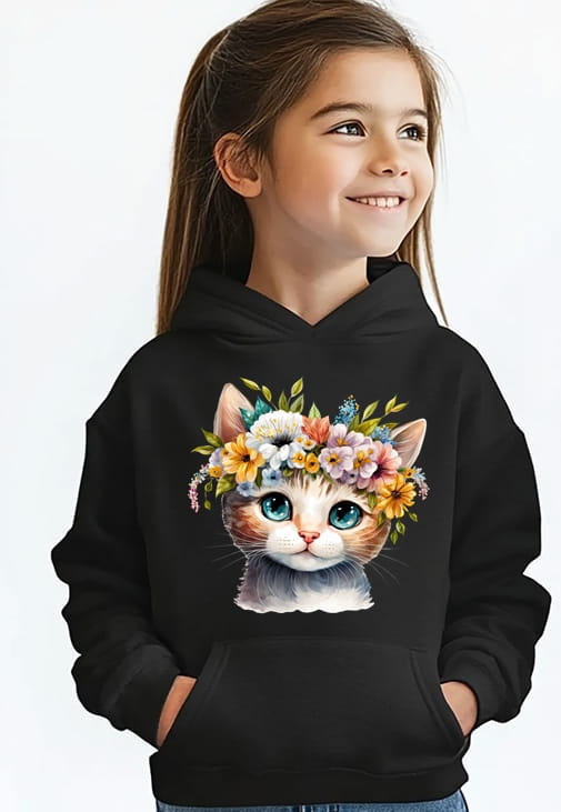 Bluza z kotem dla dziewczynki kotek8