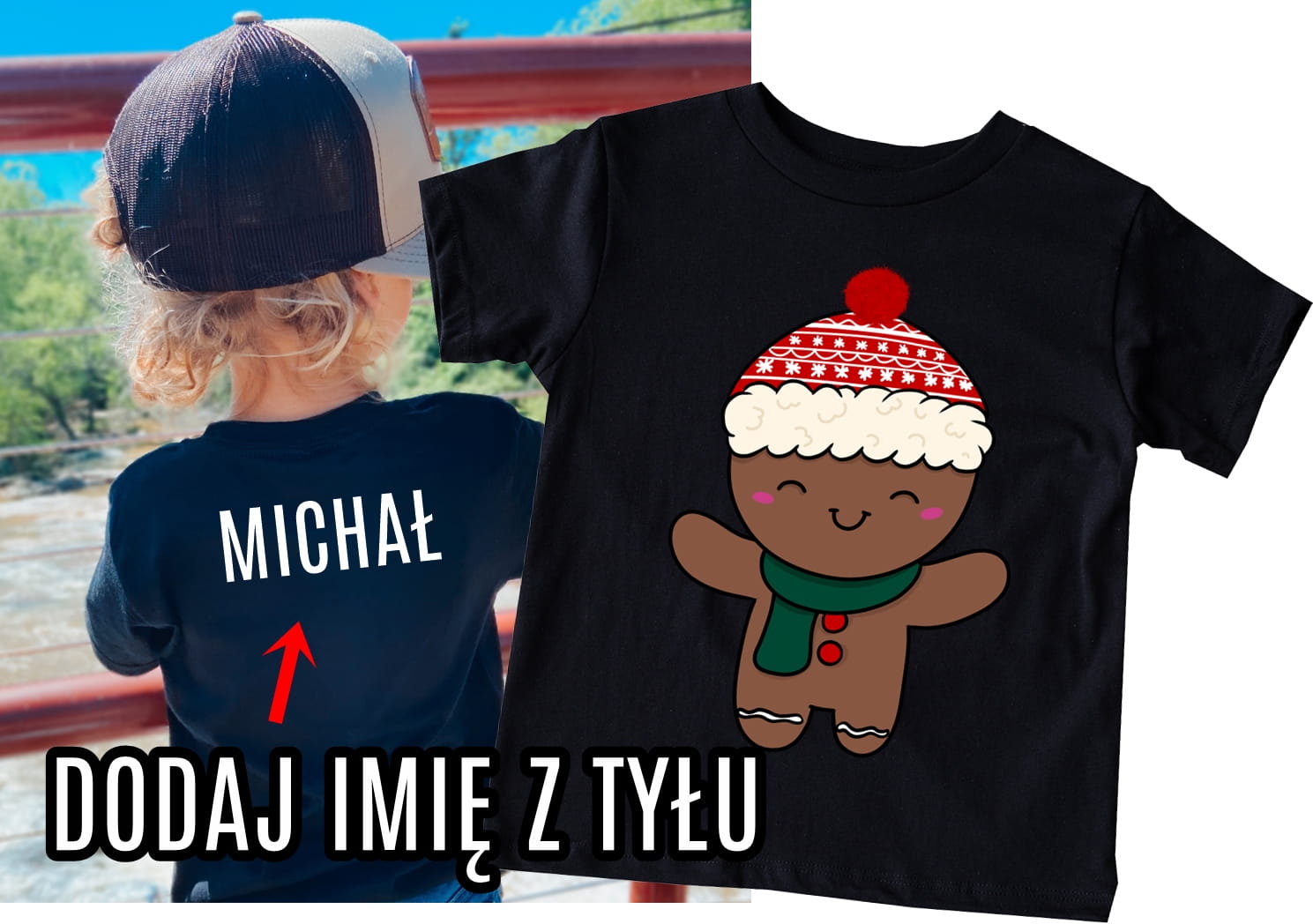 Koszulka dla chłopaków z imieniem - na święta !