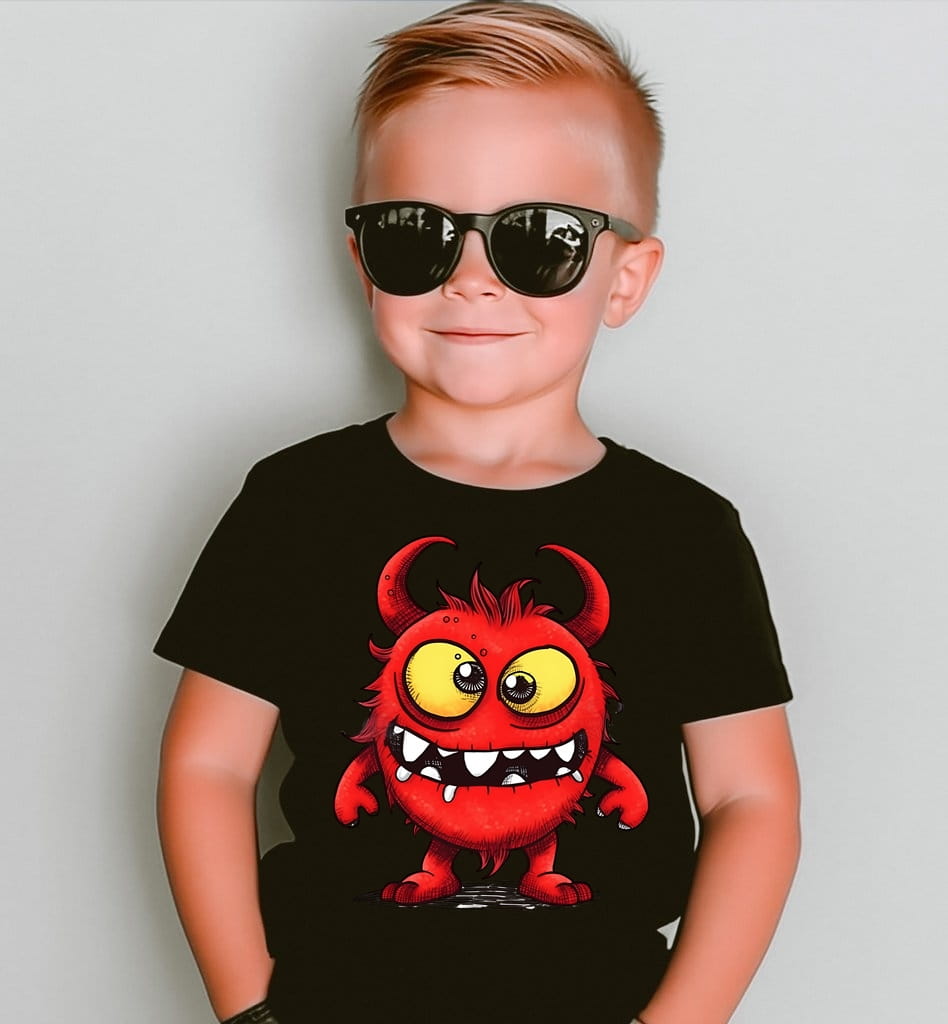 Fajna koszulka z potworem dla chłopczyka - potwór3