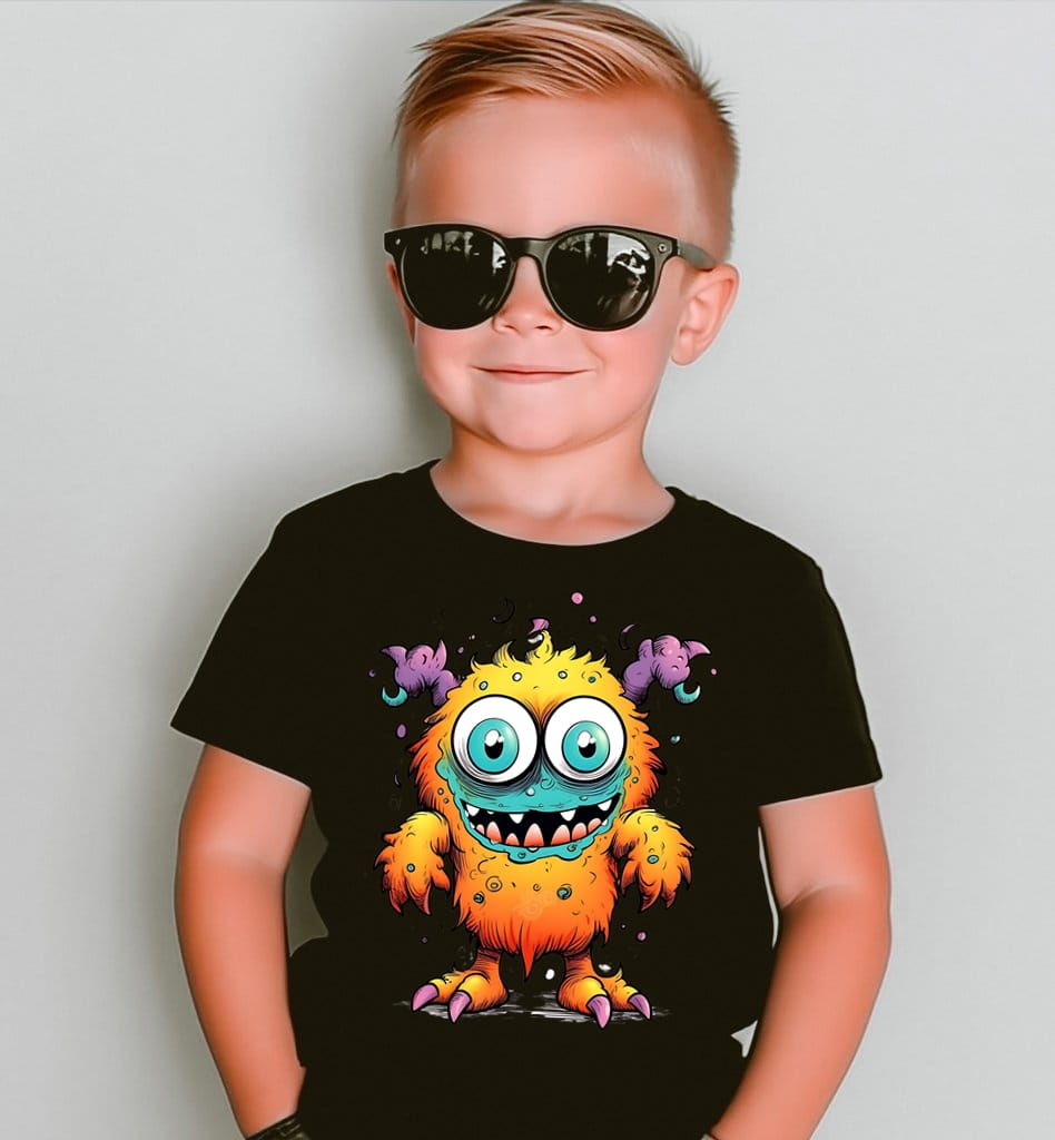 Fajna koszulka z potworem dla chłopczyka - potwór4