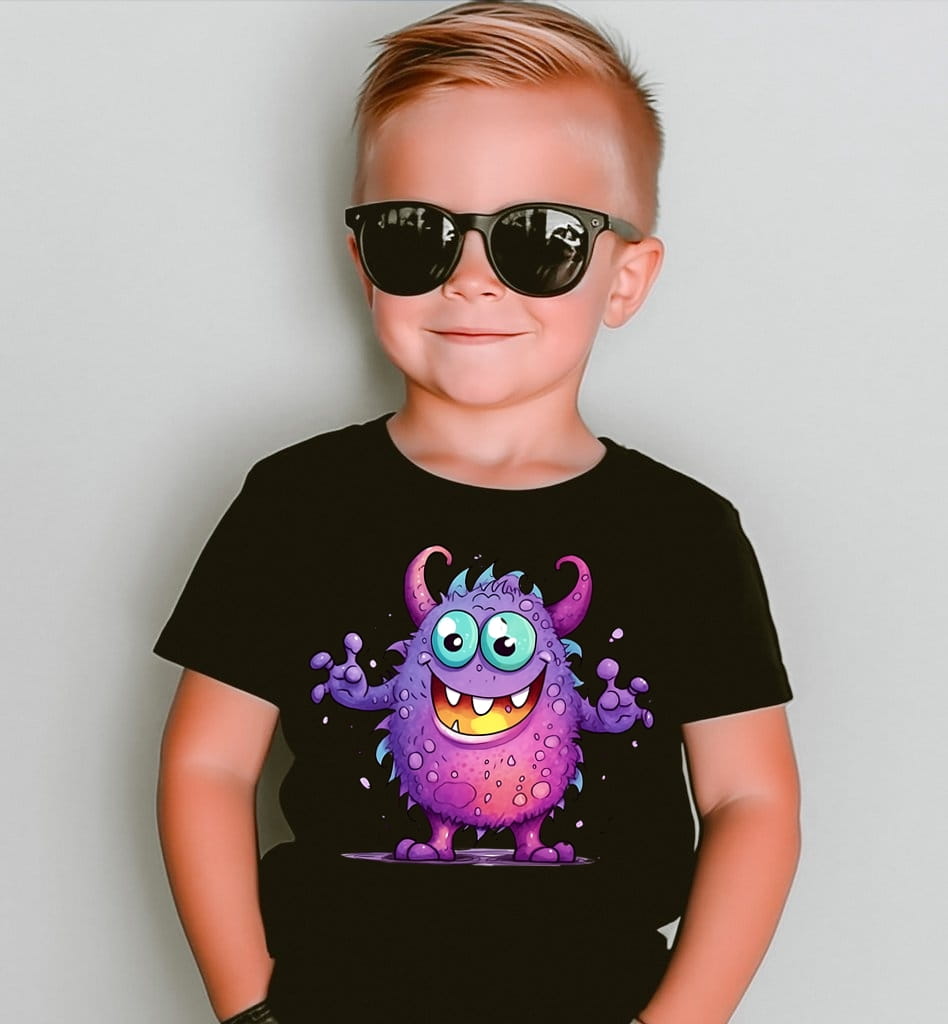 Fajna koszulka z potworem dla chłopczyka - potwór9