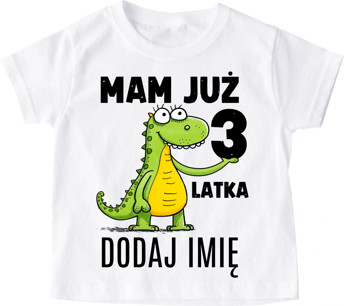 Koszulka na urodziny dla chłopczyka z imieniem mam już 3 LATKA