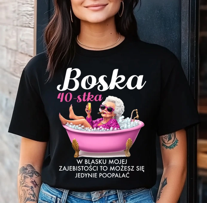 DAMSKA koszulka na 40 urodziny