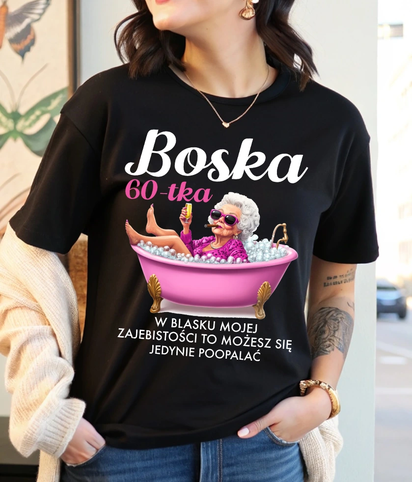 DAMSKA koszulka na 60 urodziny