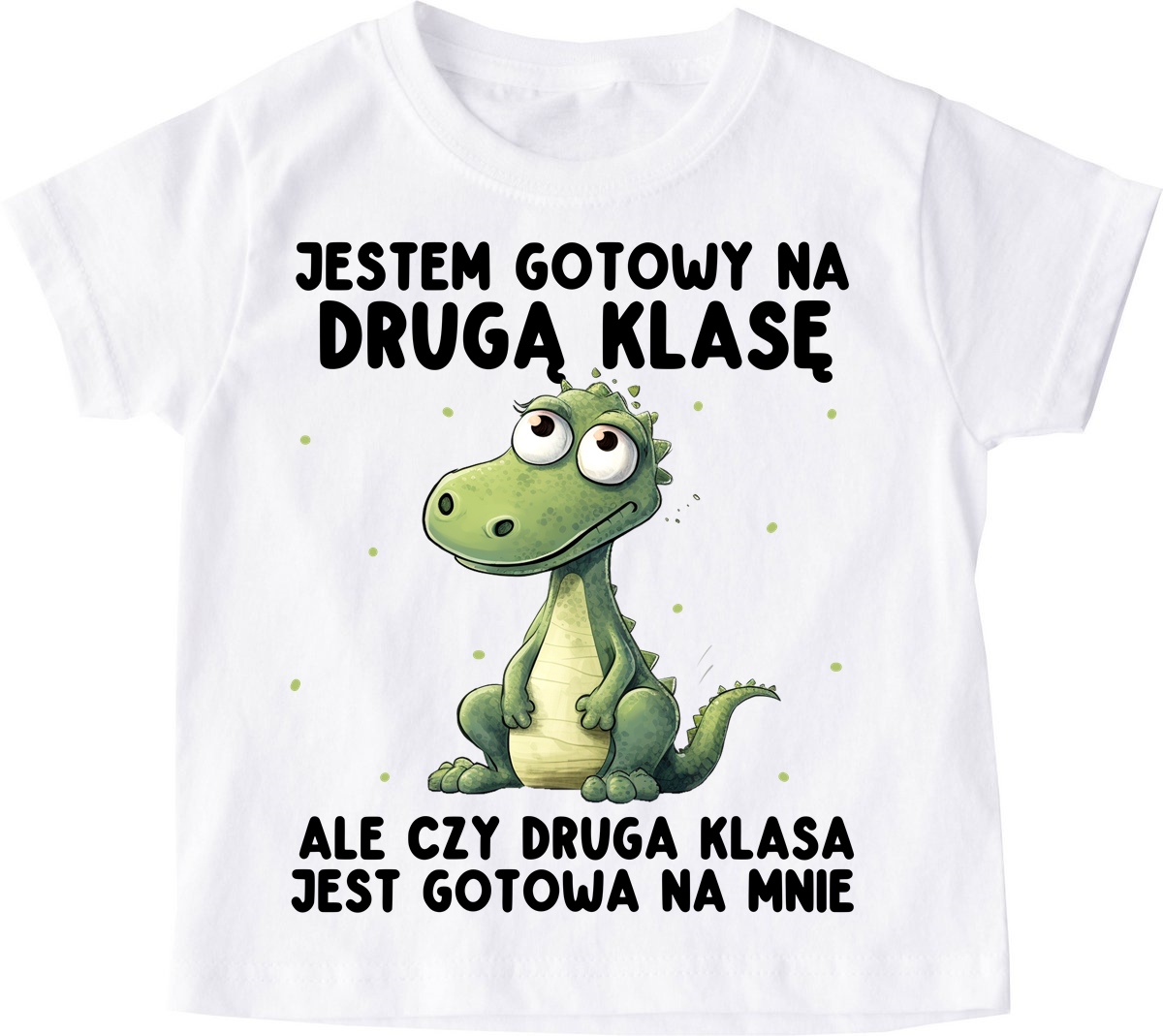 Koszulka dla dziecka na rozpoczęcie 2 klasy - JESTEM GOTOWY NA 2 KLASĘ