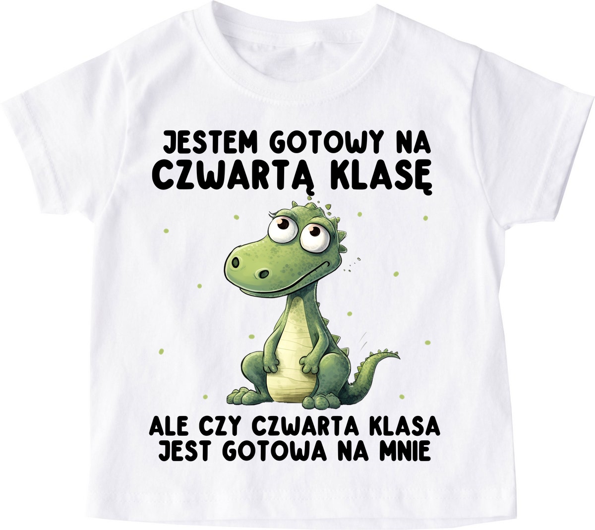 Koszulka dla dziecka na rozpoczęcie 4 klasy - JESTEM GOTOWY NA 4 KLASĘ