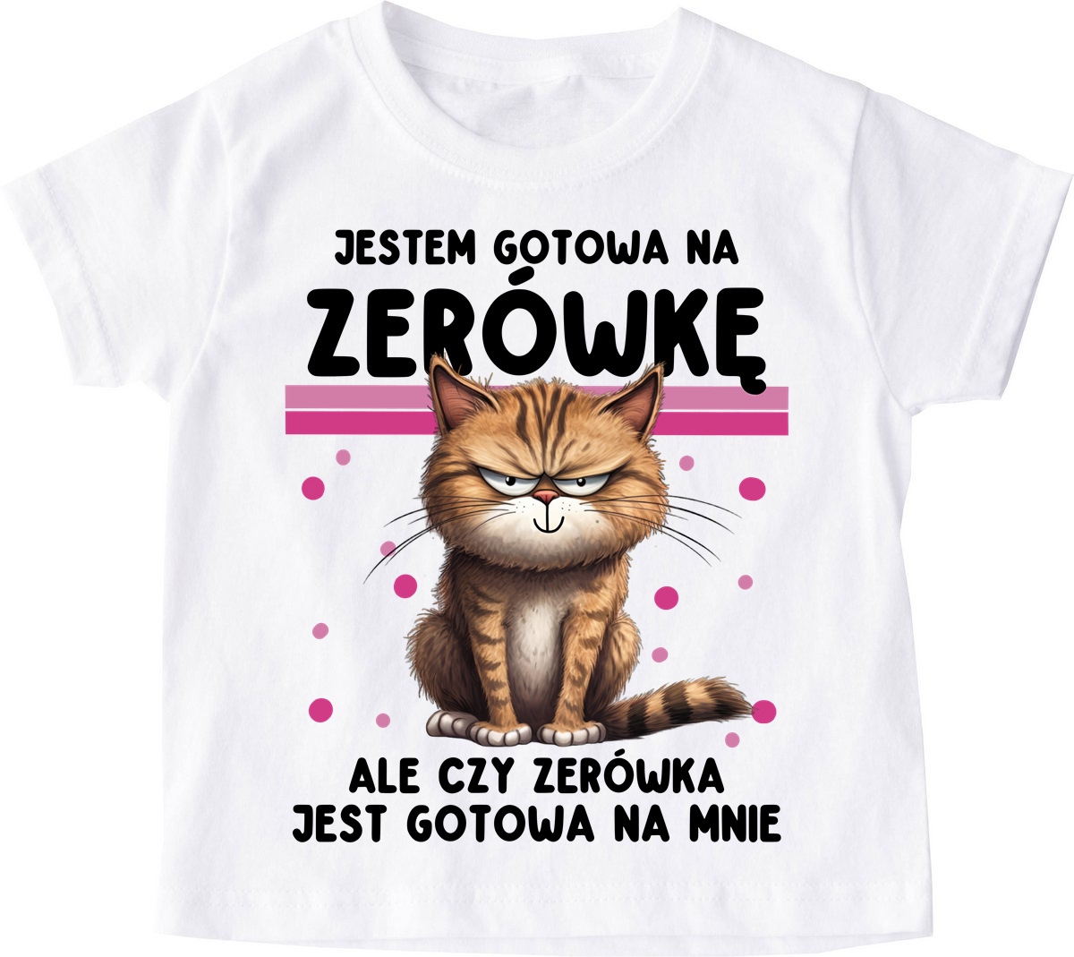 Koszulka dla dziewczynki na rozpoczęcie zerówki - JESTEM GOTOWA NA zerówkę