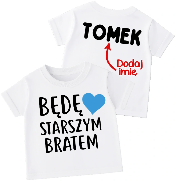 Koszulka BĘDE STARSZYM BRATEM Z IMIENIEM