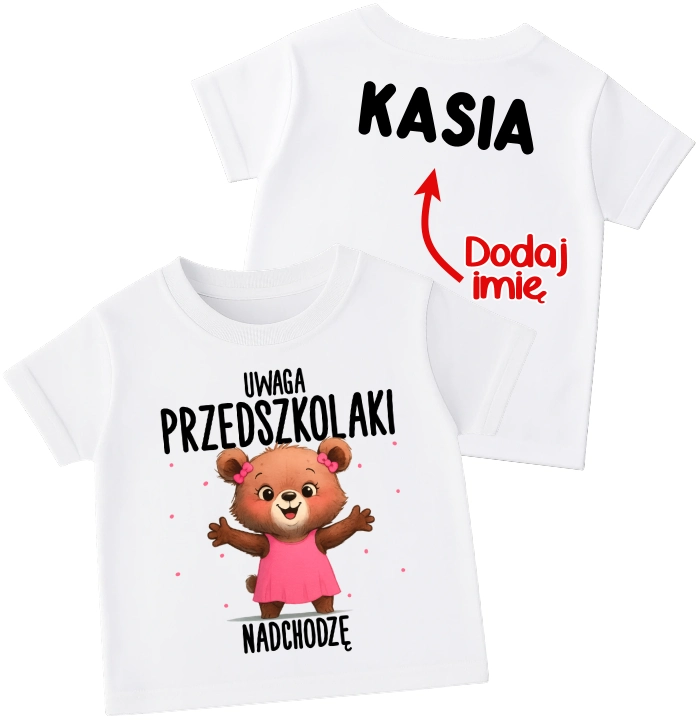 Koszulka dla dziewczynki do przedszkola
