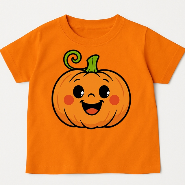 Pomarańczowa koszulka z dynią na Dzień Dyni