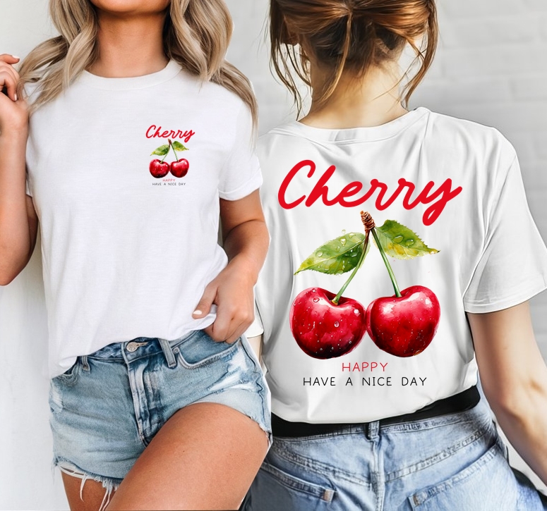Koszulka damska na lato - CHERRY