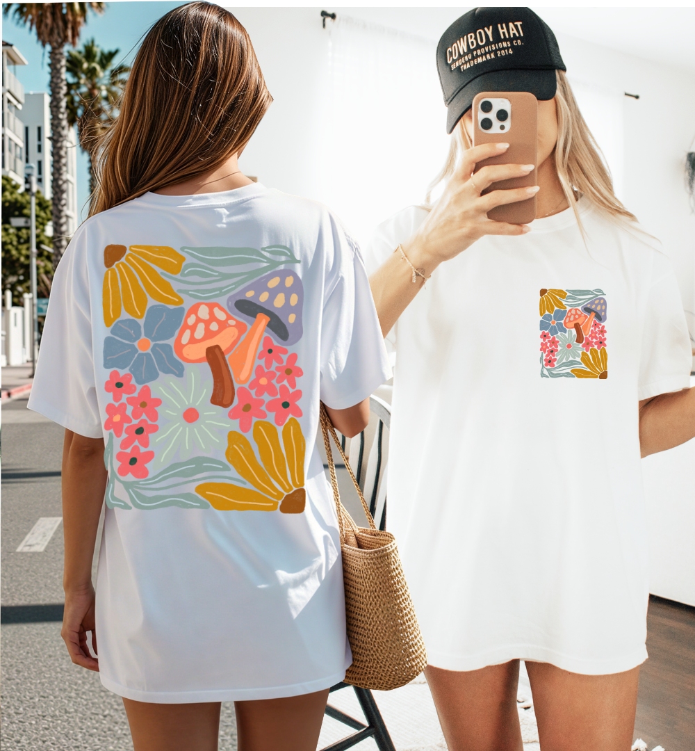 Biała damska koszulka oversize