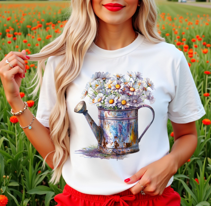 Damska koszulka - wzór kwiatek59