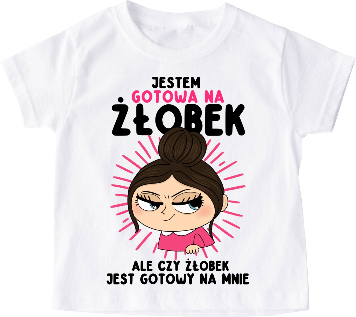koszulka dla dziewczynki do żłobka brunetka